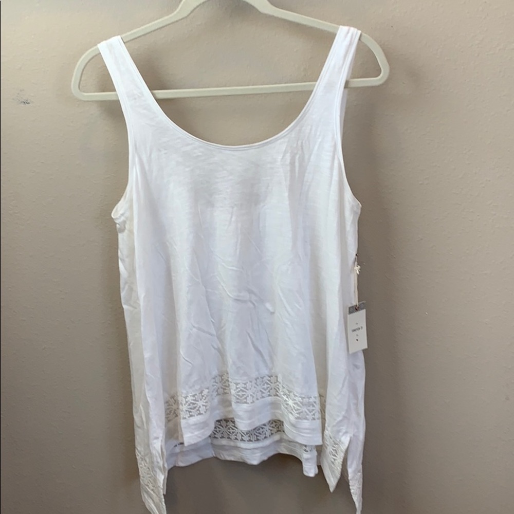 NWT cream tank top